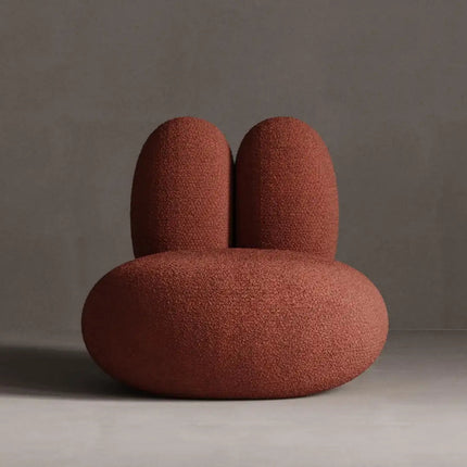 Pebblo Nest Statement Lounge Chair Playful Postmodern Accent for Modern Living Room and Bedroom Interiors