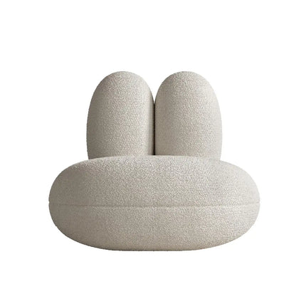 Pebblo Nest Statement Lounge Chair Playful Postmodern Accent for Modern Living Room and Bedroom Interiors