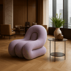 Lavender Fine Boucle-Suede Blend