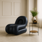 Midnight Navy Leatherette