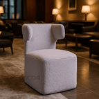 Ash Lavender Fine Boucle-Suede Blend