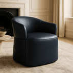 Midnight Navy Leatherette