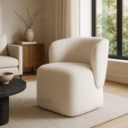 Cloud White Fuzzy Boucle