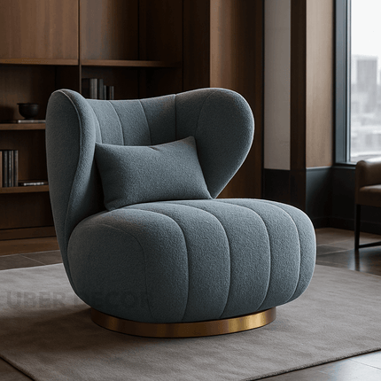 Celeste Comfort Accent Chair with Optional 360 Swivel Functionality – Modern Armchair for Living Room & Lounge Spaces