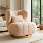 Blush Nude Fuzzy Boucle
