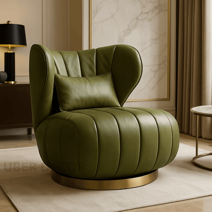 Celeste Comfort Accent Chair with Optional 360 Swivel Functionality – Modern Armchair for Living Room & Lounge Spaces
