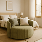 Olive Textured Boucle