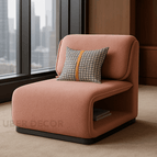 Muted Rose Fine Boucle-Suede Blend