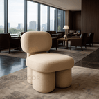 Warm Sand Fine Boucle-Suede Blend