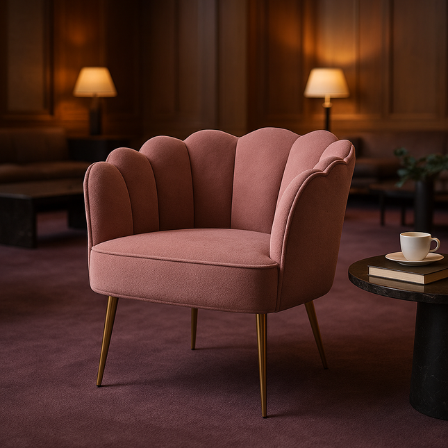 LuxeWide Wide Barrel Chair – Accent Chair for Dining Room, Bedroom or Living Room Relaxation