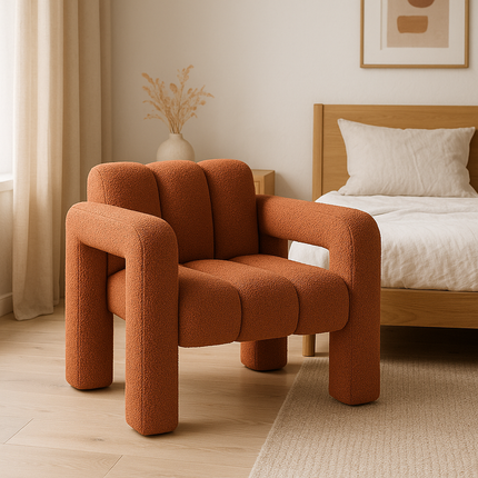 Avira Regal Bedroom Accent Chair - Comfy Reading Nook Chair for Home