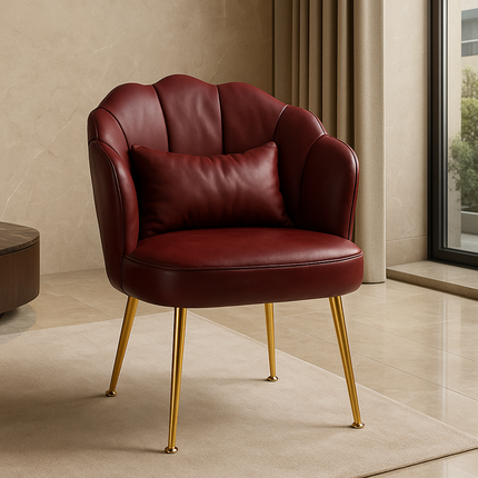Laya Customizable Accent Chair with Pillow- Makeup Chair for Dressing Table Bedroom Accent or Living Room