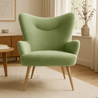Pistachio Green Fuzzy Boucle
