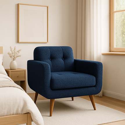 Elena Contemporary Accent Armchair for Living Room, Offices and Reading Area