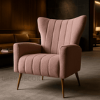 Mauve Fine Boucle-Suede Blend