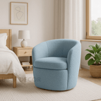 Sky Blue Textured Boucle