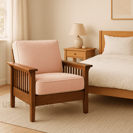 Talia- Solid Wood Modern Fusion Upholstered Armchair for Living Room or Bedroom