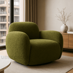 Olive Fuzzy Boucle