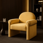 Butter Yellow Fine Boucle-Suede Blend