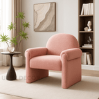 Rose Pink Fuzzy Boucle