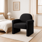 Black Textured Boucle