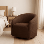 Chocolate Brown Textured Boucle
