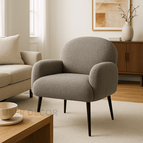 Warm Grey Fuzzy Boucle