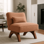 Light Terracotta Fuzzy Boucle