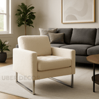 Cream Fuzzy Boucle