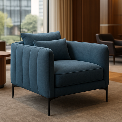 Amelise Accent Chair- Single Seater Contemporary Sofa Chair for Office, Living room