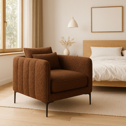 Amelise Accent Chair- Single Seater Contemporary Sofa Chair for Office, Living room