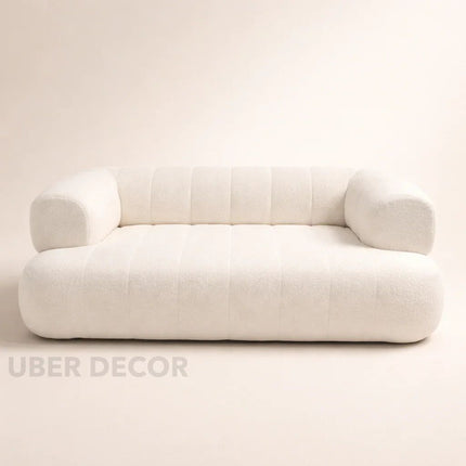 CloudHaven Nordic Style Curved Sofa Ultra-Soft Luxury Couch for Living Room and Lounges