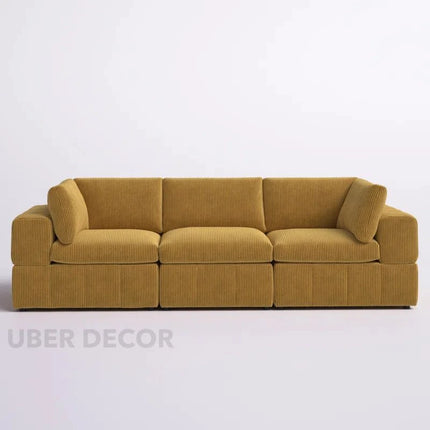 Liraya 108" Sofa- Bubble Style Cushioned 3 Seater Sofa for Living Room or Office