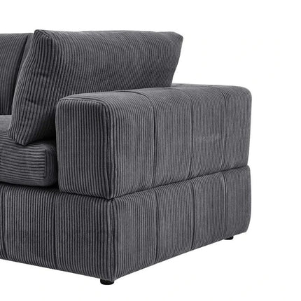 Liraya 108" Sofa- Bubble Style Cushioned 3 Seater Sofa for Living Room or Office