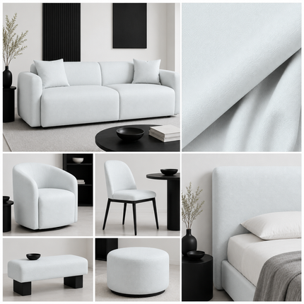 DONALD - Upholstery Fabric- LT.Grey