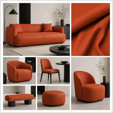 DONALD - Upholstery Fabric- Tan