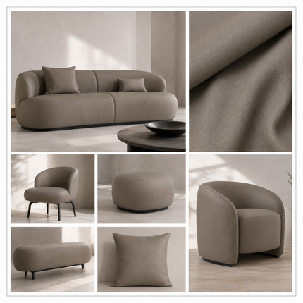 DONALD - Upholstery Fabric- D.Grey
