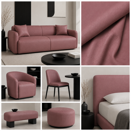 DONALD - Upholstery Fabric- D.Pink