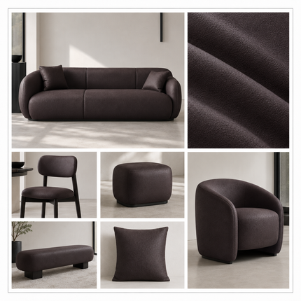DONALD - Upholstery Fabric- Coffee