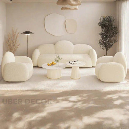 Melbourne Sculptural Sofa Modern Organic Luxury Couch for Living Room