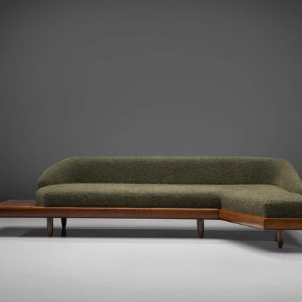 Dallas 4-Seater Modern Sectional Sofa Wooden Base Neutral Upholstered Couch for Living Room