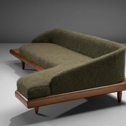 Dallas 4-Seater Modern Sectional Sofa Wooden Base Neutral Upholstered Couch for Living Room