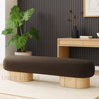 Dark Mocha Brown Fuzzy Boucle