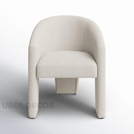 Arvo Modern Side Chair Custom Crafted Minimal Form with Rounded Silhouette Ideal for Dining Room Bedroom or Lounge Space - Uber Decor