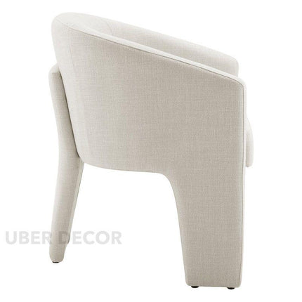 Arvo Modern Side Chair Custom Crafted Minimal Form with Rounded Silhouette Ideal for Dining Room Bedroom or Lounge Space - Uber Decor