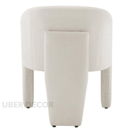 Arvo Modern Side Chair Custom Crafted Minimal Form with Rounded Silhouette Ideal for Dining Room Bedroom or Lounge Space - Uber Decor