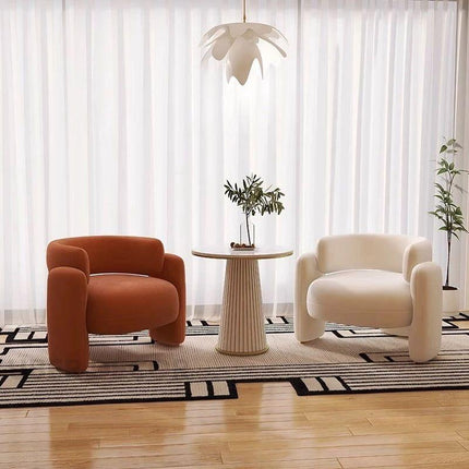 Eisha Velvet Accent Chair – Light Luxury Single Person sofa, Small Unit Living Room Lazy Chair
