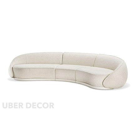 Rabat Curved Sectional Sofa Modern Japandi Luxury Sofa Customizable Made-to-Order Living Room Couch