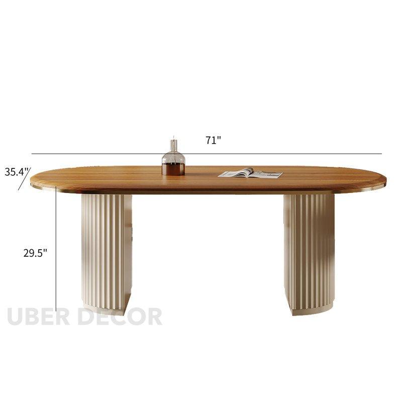 Oakridge Oval Dining Table Scandinavian Japandi Mid Century Modern