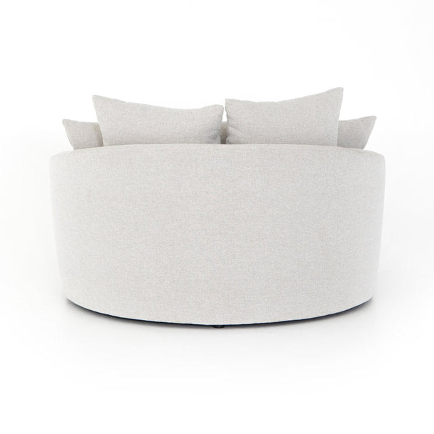 Runa 62" 2-Seater Japandi Curved Loveseat – Oversized Wabi Sabi Style Couch for Living Room - Uber Decor